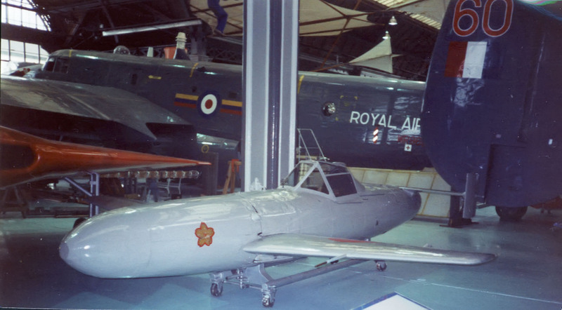 Yokosuka MXY7-K1 Ohka, en exhibición en el Museo Nacional de la Fuerza Aérea en Dayton, Ohio, EE.UU