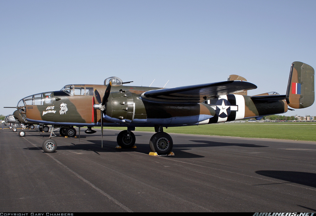 North American B-25J-35NC Mitchell. Nº de Serie 108-47749. N898BW, Axis Nightmare. Conservado en el Tri-State Warbird Museum en Cincinnati, Ohio
