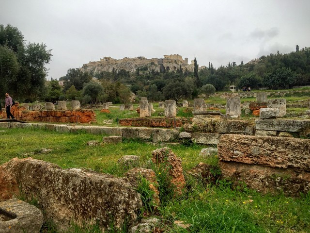 Crónica de un viaje a Grecia 2016 (En construcción) - Blogs de Grecia - 13 Marzo - Atenas (Ágora Griega y Romana, Templo Zeus, Barrio Psiri) (1)