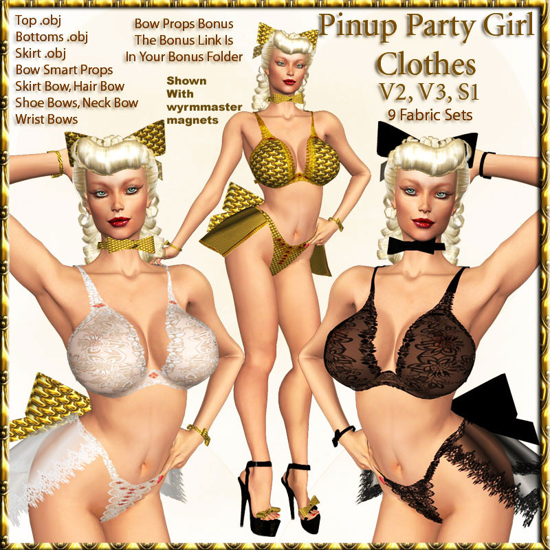 Pinup Party Girl Set V3 V2