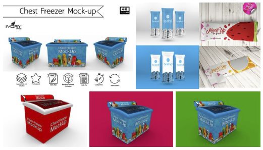 Download Chest Freezer Mockups + Bonus Free Ice Cream Packages » DownTR - Full